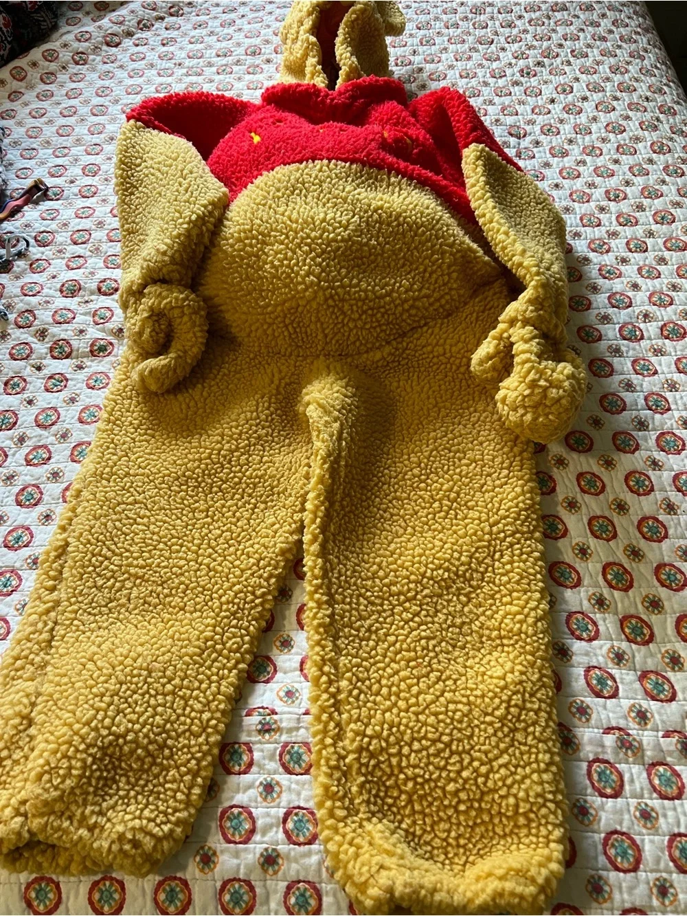 GUC Vintage Disney Store Winnie the Pooh One Piece Fleece Costume size 4-6T